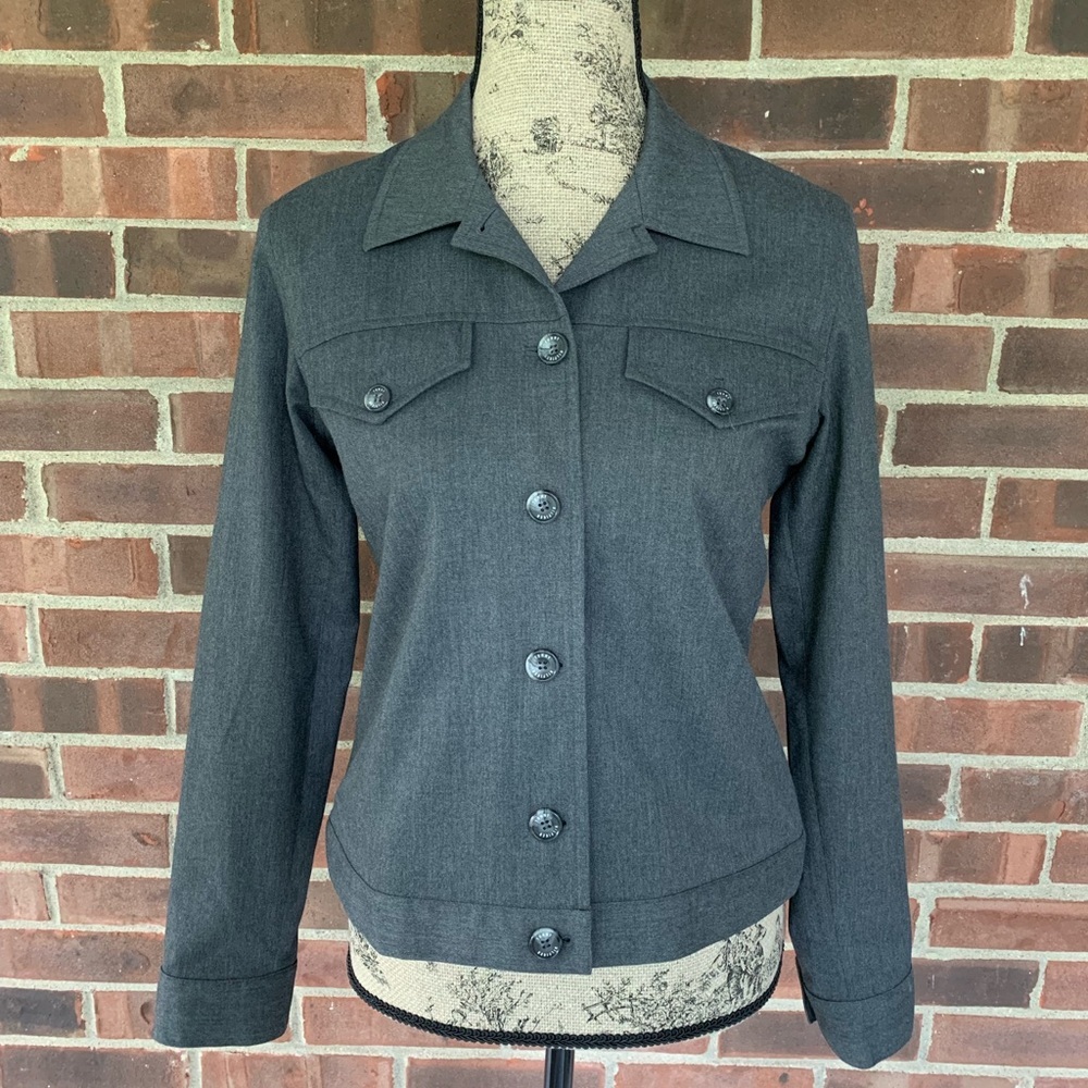 Tommy Hilfiger grey bomber jacket